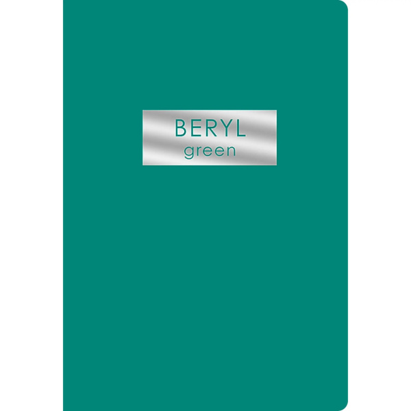 Блокнот А5  48л Beryl Green, софт-тач, фольга