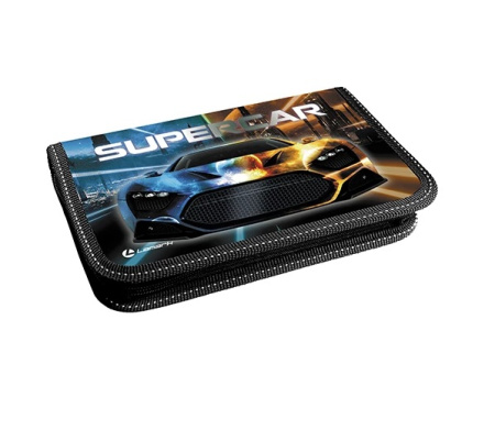 Пенал 1отд. большой/м с планкой Supercar