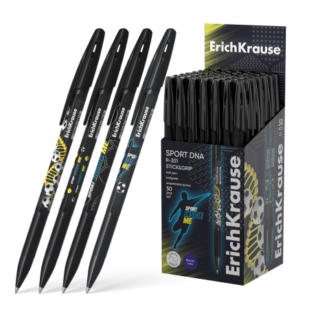 Ручка шарик. EK R-301 Stick&Grip Sport DNA 0,7мм синяя
