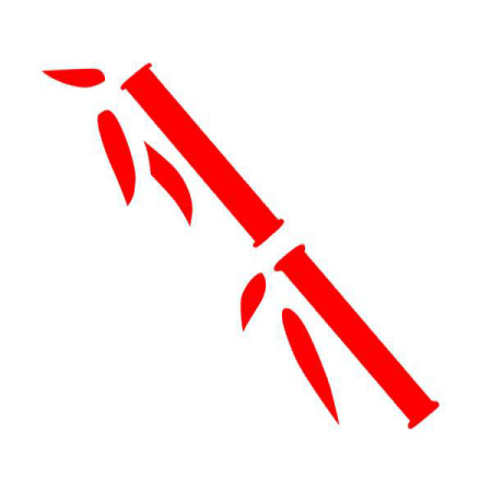 Дырокол фигурный Бамбук/Бант d-40мм линейный