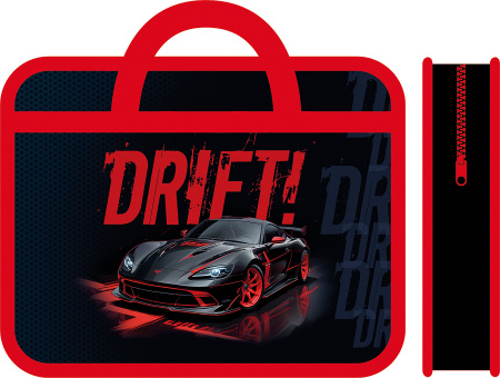 Папка с ручками А4 пластик Drift on