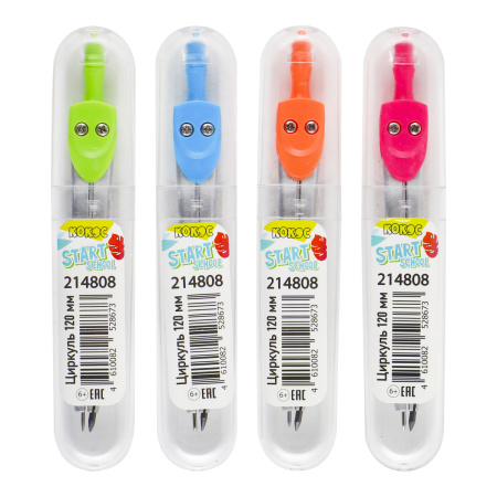 Черт. прибор  циркуль  Градусник 115мм StartSchool металл