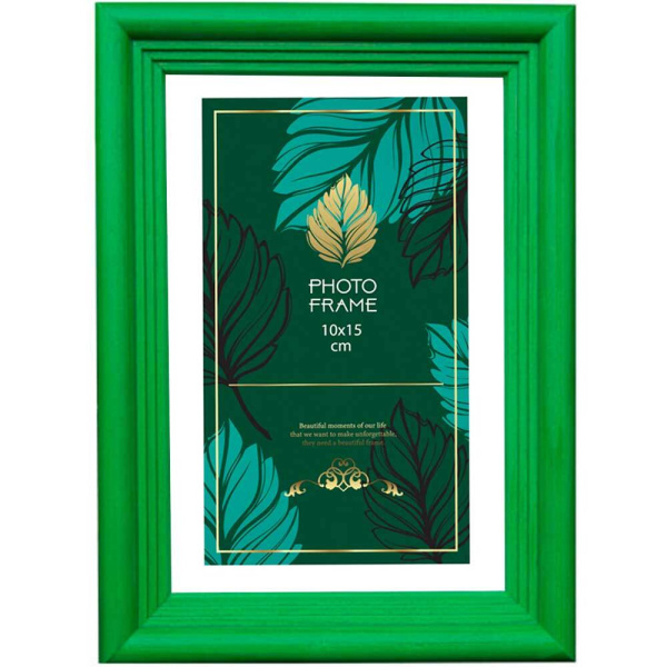 Ф/рамка дерево 10х15 сосна зелёная