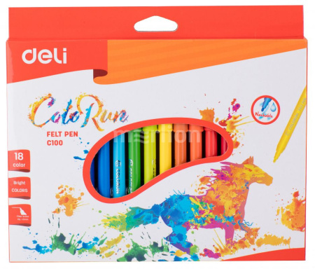 Фломастеры ColoRun 18цв карт.уп. АКЦИЯ