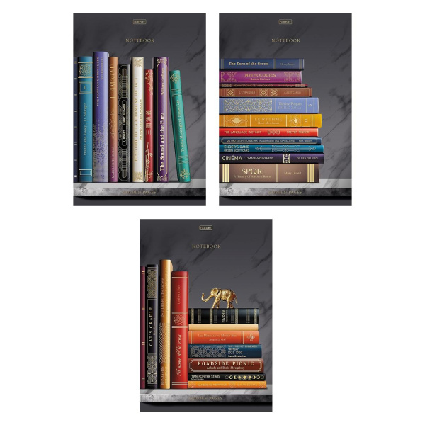 Тетрадь А4  96л Золотые страницы, 3D фольга