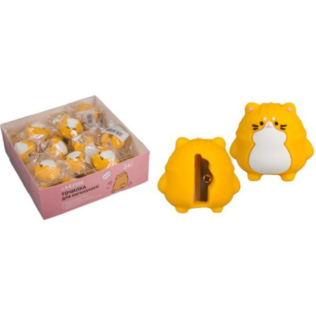 Точилка пластик Fat Cat, софт тач