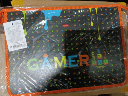 Папка д/тетр А4 на молнии Old gamer, 2отд.