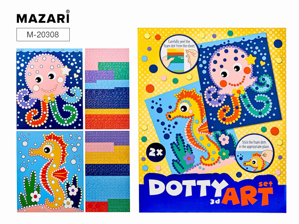 Набор д/творчества Аппликация из ЭВА Sea life