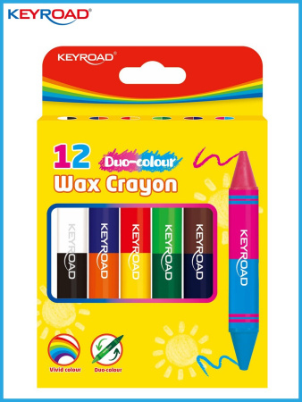 Мелки Восковые  6шт 12цв Jumbo Duo