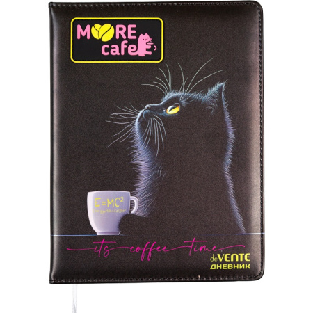 Дневник шк. 7БЦ/д. MooreCafe, иск.кожа, поролон, аппликац.