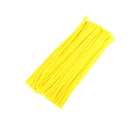 Пушистая проволока 30см/25шт жёлтый-лимон