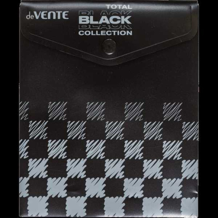 Папка-конверт кнопка А6 Total Black
