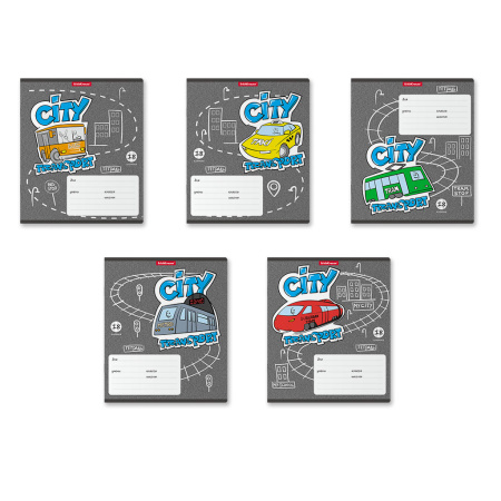 Тетрадь 18л клетка ЕК City Transport