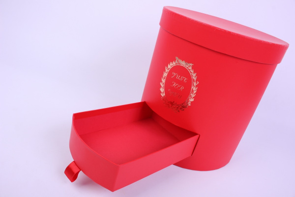 Коробка подарочная Цилиндр с выдвижн. ящиком