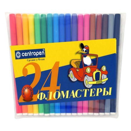 Фломастеры Пингвин 24цв.
