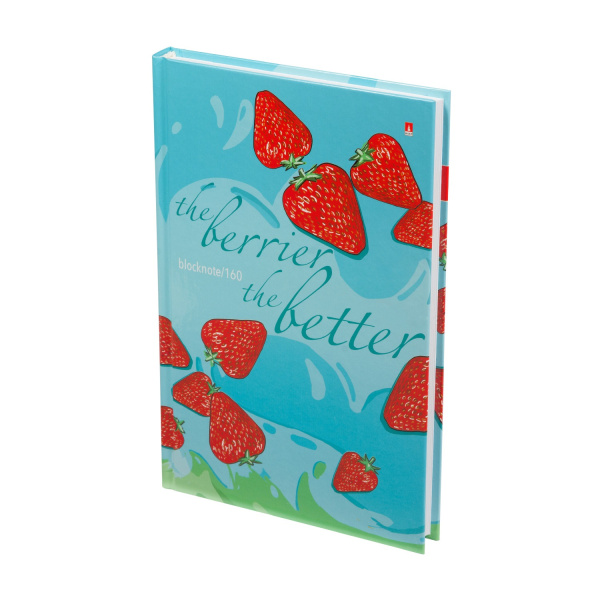 Бизнес-блокнот А5 160л 7БЦ Клубника в сливках АКЦИЯ
