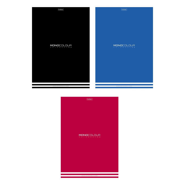 Тетрадь А4  96л Monocolour, тиснение, линия