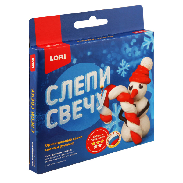 Набор д/творчества Лепим свечи "Снеговик с карамелью"