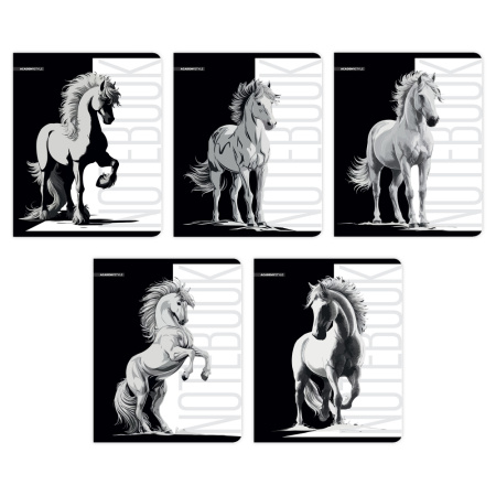 Тетрадь 80л Кони