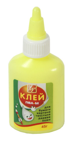 Клей ПВА   45гр. (желтый флакон)