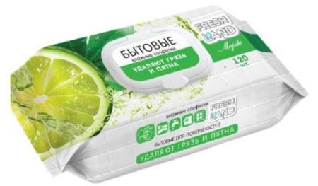 Влажные салфетки универсальные, 120шт/уп хозяйственные