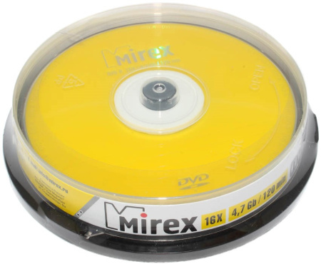 Диск DVD-R Cake [10] 16x 4.7ГБ 120мин.