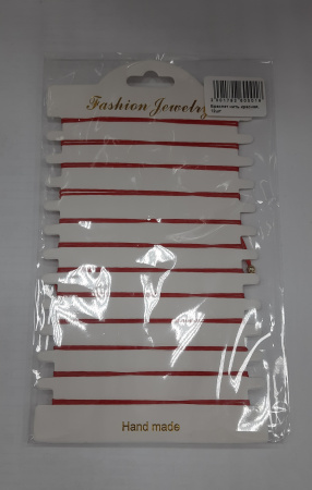 Браслет нить красная, 12шт