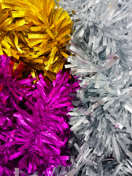 яМишура Соломка крупная перламутровая