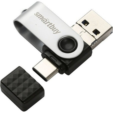 Флэшка 32Gb USB 3.0 Trio 3в1 черная