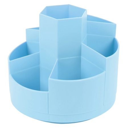 Подставка /канц.принадл. 7 секций Голубой