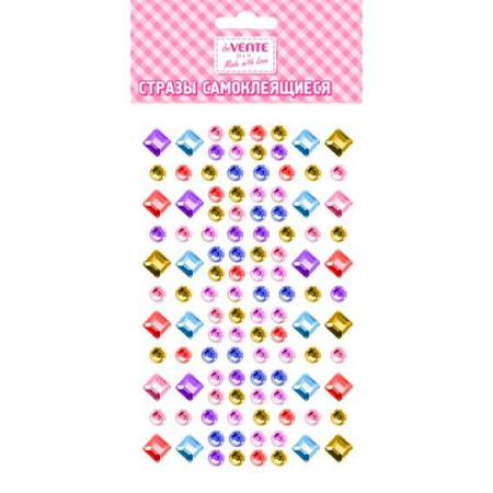 Наклейки-стразы Diamonds, карточка 9,5x15 см, цвет ассорти