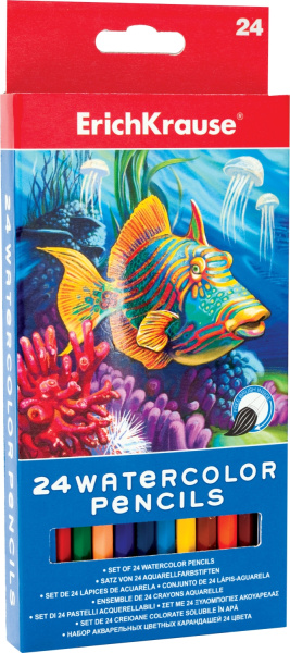 Карандаши .Акварель ArtBerry 24цв. + кисть