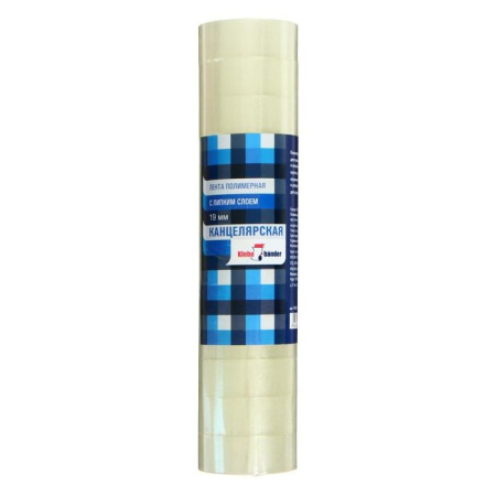 Скотч канц. 19мм х 20м прозрачный