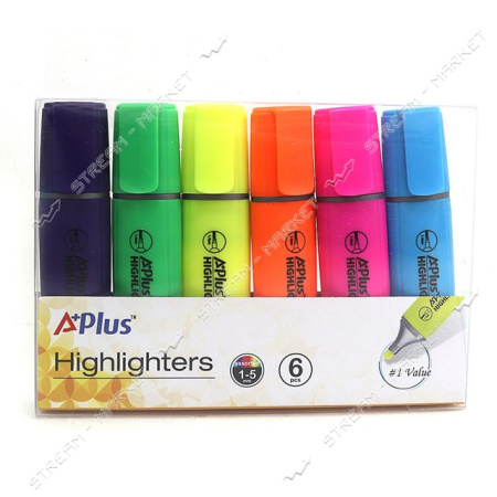 Маркер  текст. набор 6цв. флуоресц.