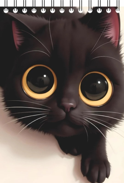 Блокнот/гребень  А6  40л Мой котик