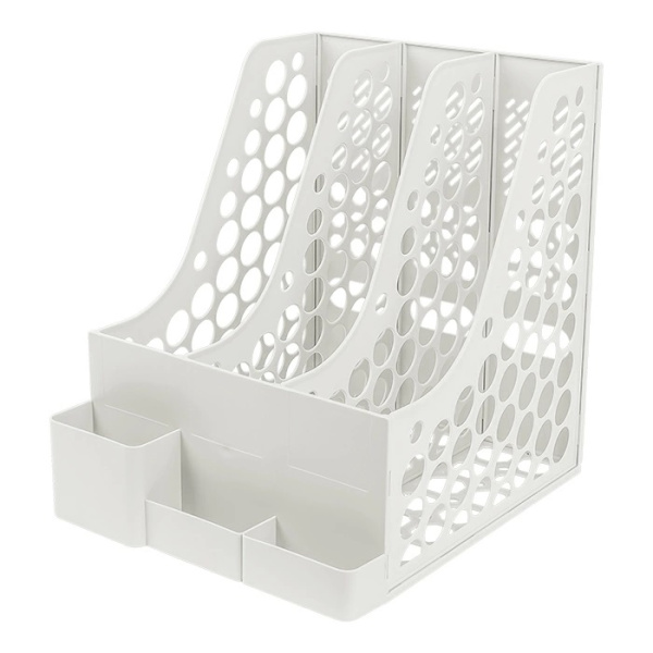 Лоток вертик 3 секции белый + 3 горизонт. отд.