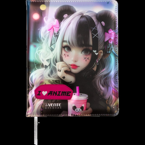 Дневник шк. 7БЦ/д. I Love Anime, иск.кожа, поролон