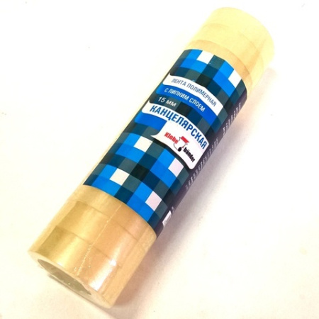 Скотч канц. 15мм х 20м прозрачный