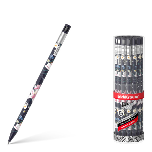 Карандаш авт 2,0мм ColorTouch Lily  с точилкой НВ    АКЦИЯ