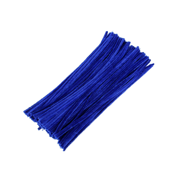 Пушистая проволока 30см/25шт Синий темный