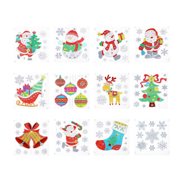 яНаклейки на окно  Новогодняя 16*21см