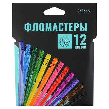 Фломастеры Ergo Light 12цв. смываемые