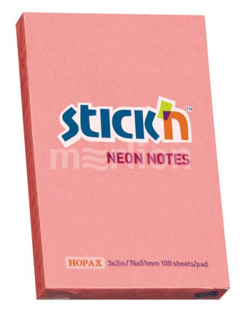 Стикер 51х76мм neon Розовый 100л v.1