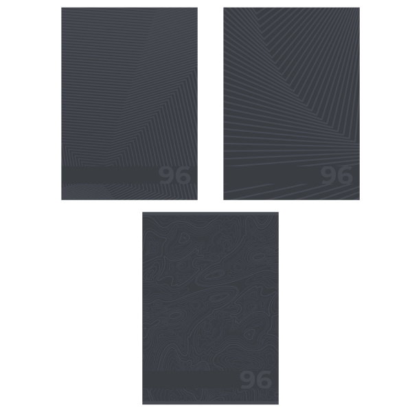 Тетрадь А4  96л Графит,  твин УФ лак