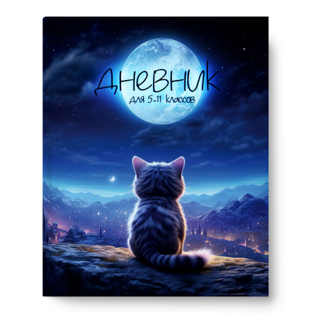 Дневник ст/кл 7БЦ/д. Лунный кот, софт-тач