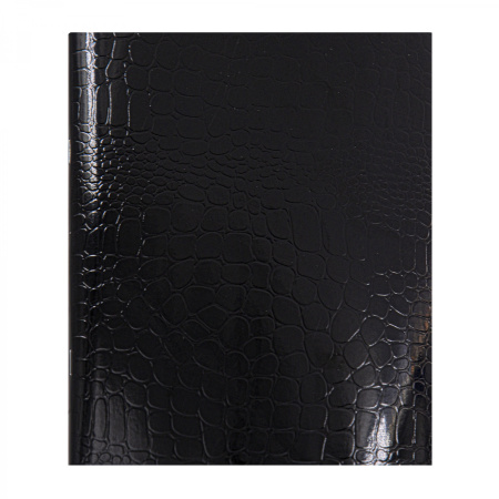 Тетрадь 48л Black Croco metallic