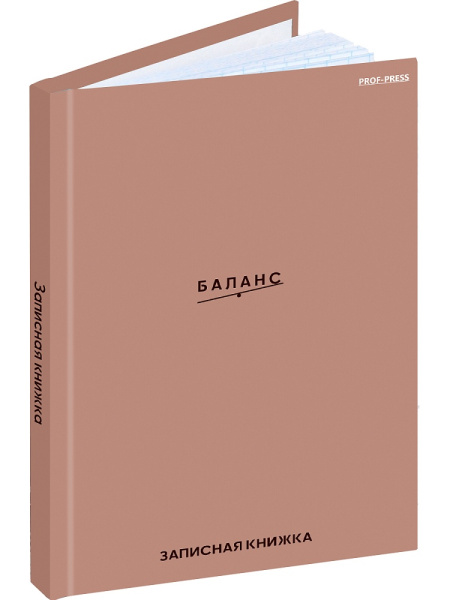 Кн.записная А6 7Бц  48л Баланс, лён