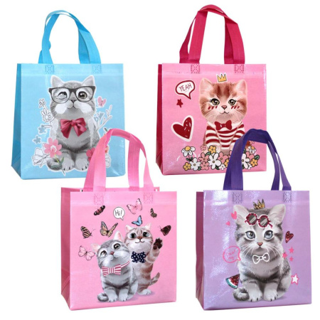 Сумка-шоппер 22*23см Котята