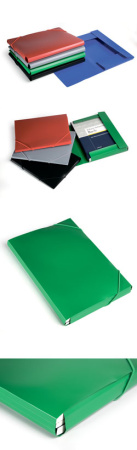 Папка на резинке А4 Серый 0,5мм