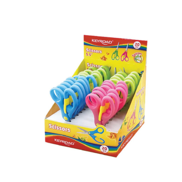 Ножницы  детск. 138мм Keyroad, закругл лезвия